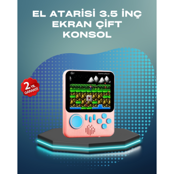 3.5 İnç LCD Ekranlı 666 Oyunlu Taşınabilir Retro Oyun Konsolu