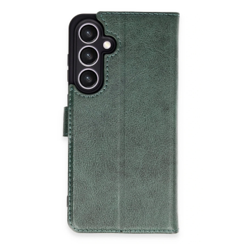 BFS Samsung Galaxy S24 FE Kılıf Trend S Plus Kapaklı Kılıf - Yeşil