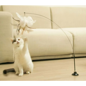 BFS  Vantuzlu Tüylü Zilli Kedi Oyun Oltası