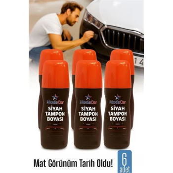 BFS  6 LI Siyah Tampon Boyası Solmuş ve Matlaşmış Tamponlar İçin Hızlı Yenileme