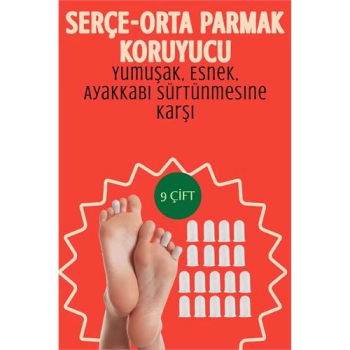 BFS 9 Çift Silikon Parmak Koruyucu – Serçe ve Orta Parmak Uyumlu | Yumuşak, Esnek, Ayakkabı Sürtünmesine Karşı