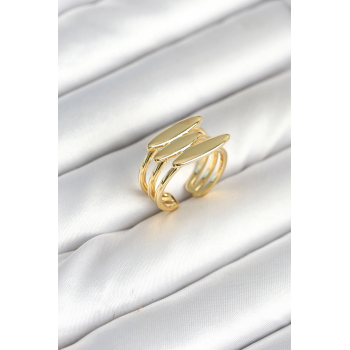 BFS Pirinç Gold Renk Vİntage Model Kadın Yüzük