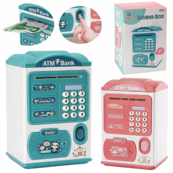 BFS Parmak İzi Okumalı Elektronik Şifreli Otomatik Kağıt Para Alan ATM Kumbara