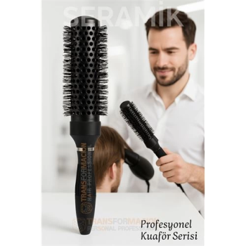 BFS Profesyonel Kuaför 50 mm Ceramic Ionic Nano Fön Fırçası – 32 cm Uzunluk, Profesyonel Kuaför Serisi