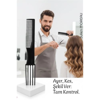 BFS Bayan Kuaförü Saç Kesim Tarağı - Profesyonel Kuaför Saç Kesim Tarağı | Krepe, Ayırma ve Şekillendirme Tarağı