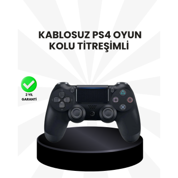 Şarjlı Kablosuz PS4 Oyun Kolu Titreşimli Hassas Kontrol