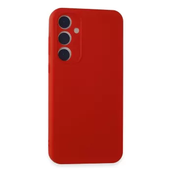 Newface Samsung Galaxy A55 5G Kılıf First Silikon - Kırmızı