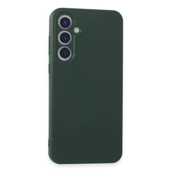 Newface Samsung Galaxy A55 5G Kılıf First Silikon - Koyu Yeşil
