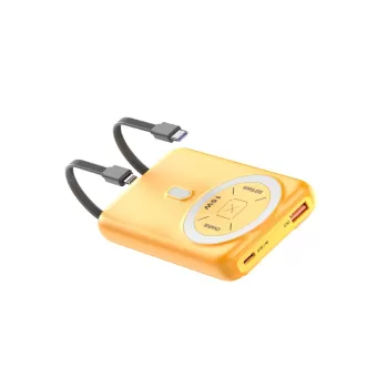 Joko J39 10.000 mAh 20W PD Dahili Kablolu Magsafe Powerbank - Turuncu