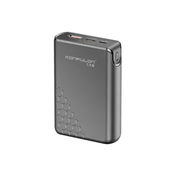 Konfulon A6Q 22.5W Usb 3.0 ve 20W Type-C Çıkışlı 10.000 mAh PD Powerbank - Siyah