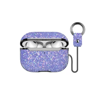 Onegif Airpods Pro 2 (2.nesil) Bright Simli Airpods Kapak - Derin Mor