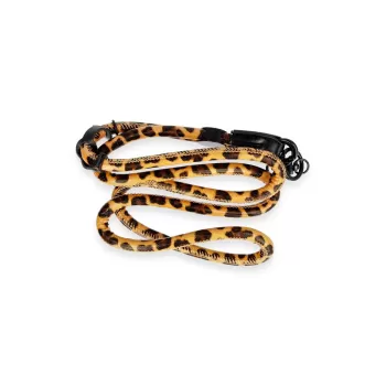 Onegif JI Leopar Desenli Boyun Askısı - Turuncu