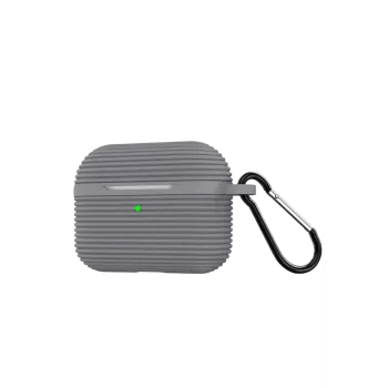 Newface Airpods Pro 3 (3.nesil) Raven Silikon Kılıf - Gri