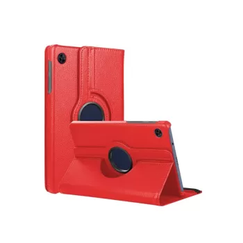 Newface Samsung Galaxy Tab A11 360 Tablet Deri Kılıf - Kırmızı