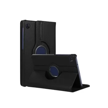 Newface Samsung Galaxy Tab A11 360 Tablet Deri Kılıf - Siyah