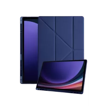 Newface Samsung Galaxy X930 Tab S11 Ultra 14.6 Kalemlikli Mars Tablet Kılıfı - Lacivert