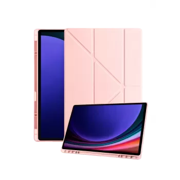 Newface Samsung Galaxy X930 Tab S11 Ultra 14.6 Kalemlikli Mars Tablet Kılıfı - Rose Gold