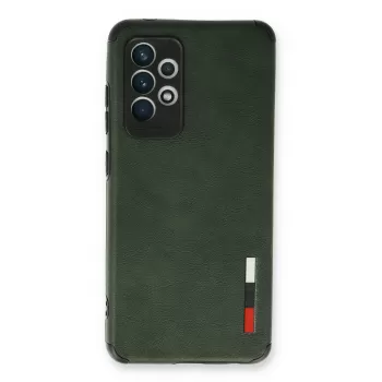 Newface Samsung Galaxy A33 5G Kılıf Loop Deri Silikon - Yeşil