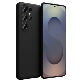 Newface Samsung Galaxy S26 Ultra Nano içi Kadife Silikon - Siyah