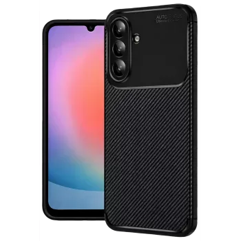 Newface Samsung Galaxy S26 Plus Auto Focus Karbon Kapak - Siyah