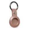 Newface Airtag Anahtarlık Deri Kılıf - Rose Gold