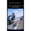 Q58-max Radyolu 2 Kişi Bağlantılı Bluetooth Kask Kulaklık Ekranlı Fenerli Müzik Ve Telsiz Intercom