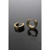 BFS 316L Çelik Gold Renk Halka Model Çift Küpe