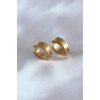 BFS 316L Çelik Gold Renk Sıkıştırmalı Erkek Küpe