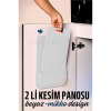 BFS 2 li Kesim Panosu Stantlı Yapışkanlı Kesim Tahtası BEYAZ Mikko Design