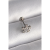 BFS 316L Çelik Gümüş Renk Zirkon Taşlı Yıldız Model Tragus Piercing