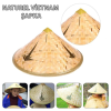 BFS   Naturel Renk Cambodia Kamboçyalı Vietnam Şapkası PVC Hasır