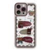 BFS  iPhone 14 Pro Max Kılıf Sweet Desenli Silikon Kapak - Şeffaf