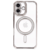 BFS  iPhone 16 Kılıf Joke Simli Magneticsafe Kılıf - Pembe