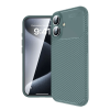 BFS  iPhone 16 Kılıf Auto Focus Karbon Kapak - Koyu Yeşil