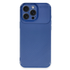 BFS  iPhone 16 Pro Max Kılıf Auto Focus Karbon Kapak - Lacivert