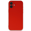 BFS  iPhone 16 Kılıf First Silikon - Kırmızı