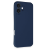 BFS  iPhone 16 Plus Kılıf First Silikon - Lacivert