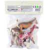 BFS  SH-9001-Vardem Poşetli 6Pcs 8 İnch  Çiftlik Hayvan ve Dinozor Set
