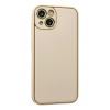 BFS  iPhone 13 Kılıf Coco Deri Silikon Kapak - Gold