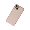 BFS  iPhone 13 Kılıf Coco Deri Silikon Kapak - Pudra