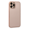 BFS  iPhone 13 Pro Kılıf Coco Deri Silikon Kapak - Pembe