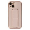BFS  iPhone 13 Kılıf Coco Deri Standlı Kapak - Pembe