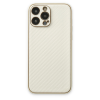 BFS  iPhone 13 Pro Kılıf Coco Karbon Silikon - Beyaz