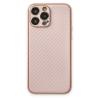 BFS  iPhone 13 Pro Max Kılıf Coco Karbon Silikon - Pembe
