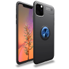 BFS  iPhone 11 Pro Max Kılıf Range Yüzüklü Silikon - Siyah-Mavi