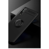 BFS  Huawei P Smart S Kılıf Range Yüzüklü Silikon - Siyah