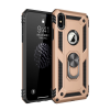 BFS  iPhone X Kılıf Sofya Yüzüklü Silikon Kapak - Gold