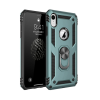 BFS  iPhone XR Kılıf Sofya Yüzüklü Silikon Kapak - Yeşil