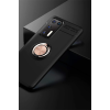 BFS  Huawei P40 Kılıf Range Yüzüklü Silikon - Siyah-Gold