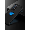 BFS  Huawei P40 Pro Kılıf Range Yüzüklü Silikon - Siyah-Mavi